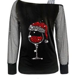 Women's Summer Sling Digital Printed Tulle Top