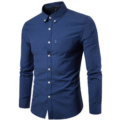 Men S Shirts Men Slim Long Sleeve Dress Shirt