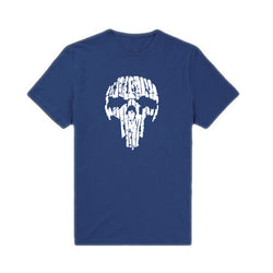 Sports Pure Cotton Exercise Casual Print Broken Skull
