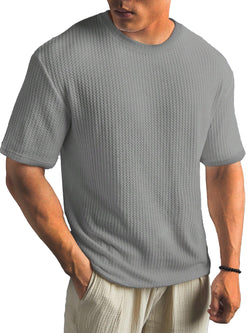 Casual Versatile Solid Color Men's Summer T-shirt