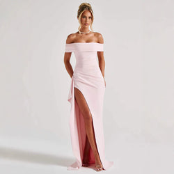 Elegantes Damenkleid in Unifarben mit Schlitz – Ärmellos & Figurbetont