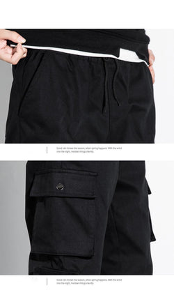 Autumn And Winter M-8 Xl Overalls Men's Loose-Fitting Pants