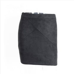 Leder-Wildleder Bleistiftrock – Eleganter Minirock mit figurbetonter Passform