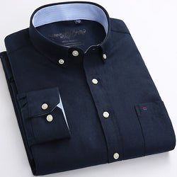 Pure Color Casual Non-Iron Cotton Shirt