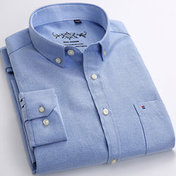 Pure Color Casual Non-Iron Cotton Shirt