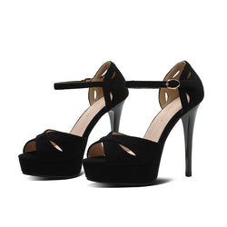 Sexy Stiletto Plateau Sandalen – Offene High Heels für Damen