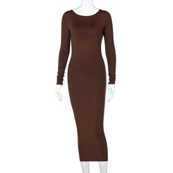 Elegantes Rückenfreies Midi-Kleid – Stilvoll &amp; Feminin