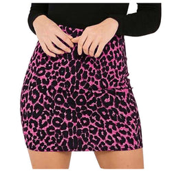 Eleganter Bleistiftrock mit Leopardenmuster