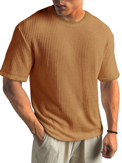 Casual Versatile Solid Color Men's Summer T-shirt