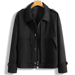 Men's Lapel Cotton Padded Warm Loose Casual Jacket