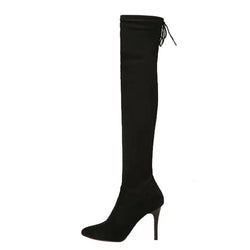 Damen Stiletto Absatz Spitz High Heels