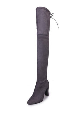 Damen Overknee-Stiefel mit High Heels – Eleganz trifft Power