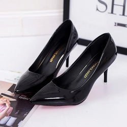 Lady High Heels – Pure Color Elegant Pumps