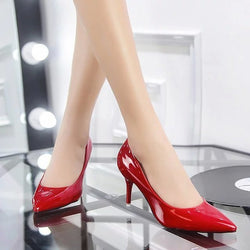 Lady High Heels – Pure Color Elegant Pumps