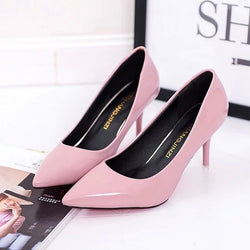 Lady High Heels – Pure Color Elegant Pumps