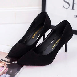 Lady High Heels – Pure Color Elegant Pumps
