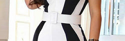 Sexy Jumpsuit – Schwarz-Weiß Kontrast, Figurbetont &amp; Elegant