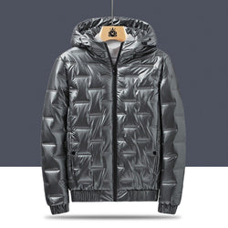 Winter Men's Cotton-Padded Jacket Fashion Casual Bright Face Down Padded Jacket
