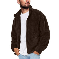 Fall Men's Plush Cardigan Jacket