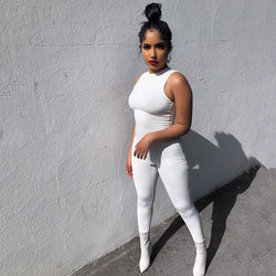Round Neck Stitching Jumpsuit Women – Stil trifft auf Komfort