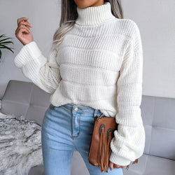 Damen Strickpullover mit Hohlausschnitt – Lässig &amp; Stylisch