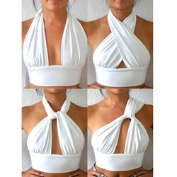 Damen Halterneck Top – Rückenfrei &amp; Kurz | Vielseitiges Sommer-Camisole