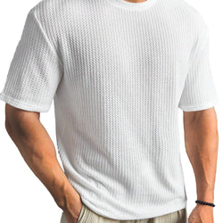 Casual Versatile Solid Color Men's Summer T-shirt