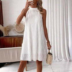 Elegantes Damen Neckholder-Kleid – Rückenfrei & Sommerlich
