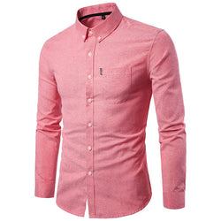 Men S Shirts Men Slim Long Sleeve Dress Shirt