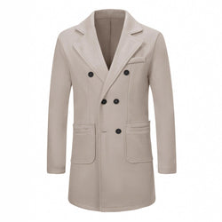 Men's Woolen Coat Woolen Coat Casual Trench Coat