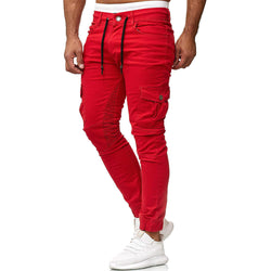 Men's Versatile Casual Sweatpants Woven Pocket Patchwork