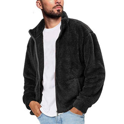 Fall Men's Plush Cardigan Jacket
