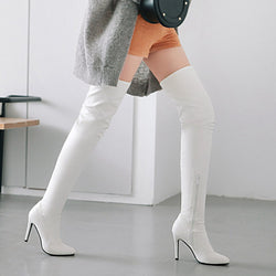Overknee-Stretch-Stiefel mit High Heels – Eleganz trifft auf Sinnlichkeit