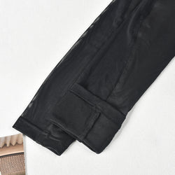 Love Mesh Jumpsuit für Damen – Sexy Schwarzer Netz-Overall
