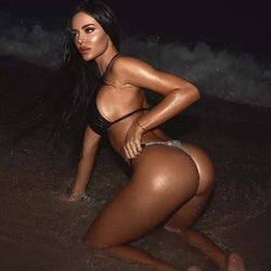 Sexy Push-Up Bikini Set – High-Waist Tanga & Neckholder