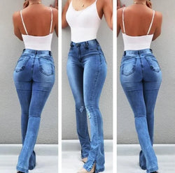 High Waist Flare Jeans – Elegante Schlaghose für Damen