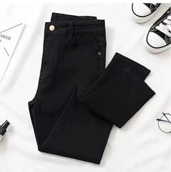 High Waist Slim Fit Jeans – Elastische Bleistifthose für Damen