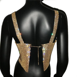 Bling Strass Party Crop Top