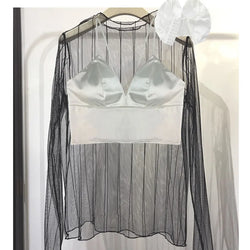 Satin Crop Top mit Polsterung & Spaghettiträgern