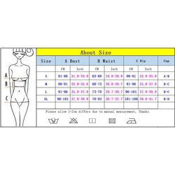 Push-Up Bikini Damen – Sexy High-Waist Bikini-Set mit Bügel