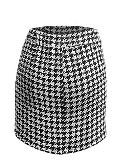 Eleganter Halbrock mit elastischer Taille – Qianniao-Stil Minirock