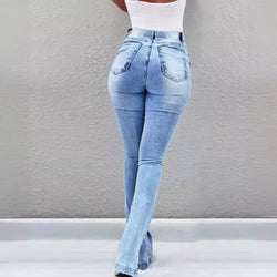High Waist Flare Jeans – Elegante Schlaghose für Damen