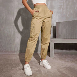 Lässige Y2K-Cargohose – High Waist, Wide Leg &amp; Utility Style