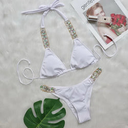 Luxus Bikini mit Strass – Push-Up Bandage Set von Para Praia