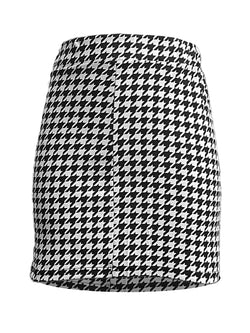 Eleganter Halbrock mit elastischer Taille – Qianniao-Stil Minirock