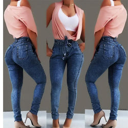 High Waist Denim Stretch Jeans – Sexy & Bequem