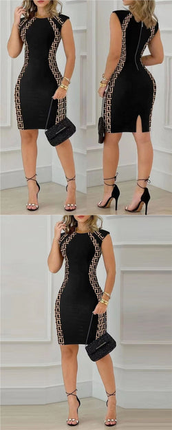Color Match Zip Dress – Sexy. Sleek. Statement