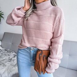 Damen Strickpullover mit Hohlausschnitt – Lässig &amp; Stylisch