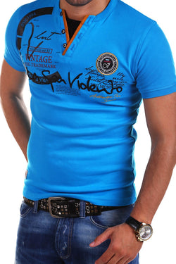 Fashion Casual Men's Slim V-neck Short-sleeved T-shirt