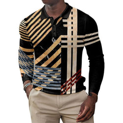 Fashion New Men's 3D Printed Long-sleeved Top